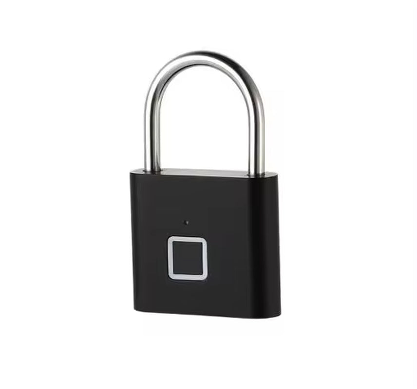 Portable Fingerprint Padlock USB Rechargeable Lithium Battery Waterproof Durable Zinc Alloy Lockbody