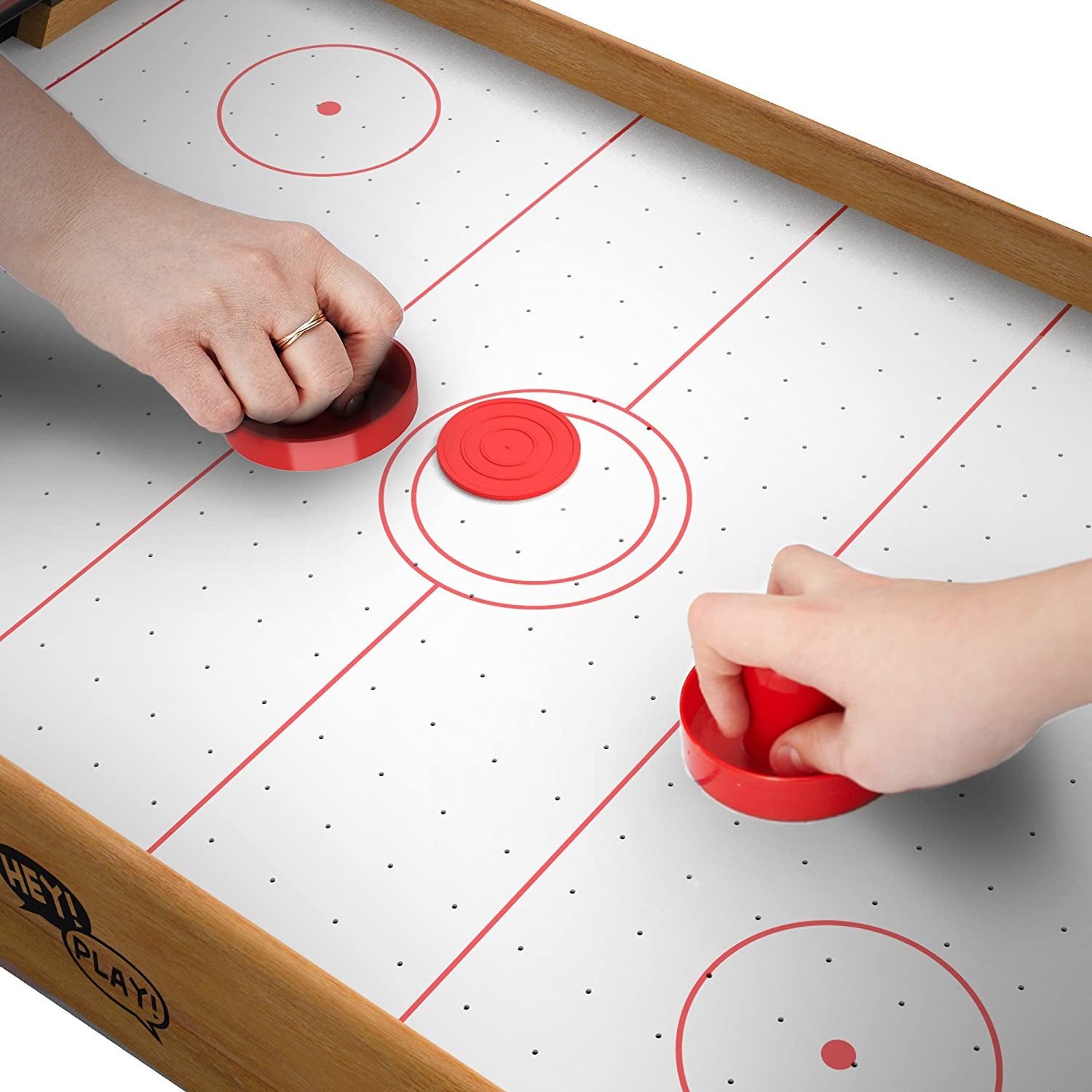 Mini Arcade Air Hockey Table- a Toy for Girls and Boys by  Fun Table- Top Game for Kids, Teens, and Adults- Battery-Operated (22 Inches)