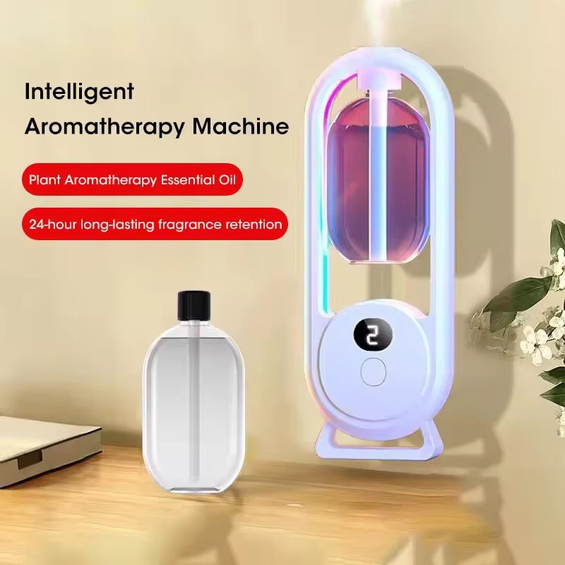 Wall Mounted Automatic Fragrance Machine Hotel Spray Toilet Deodorization Household Perfume Machine Air Diffuser Digital Display