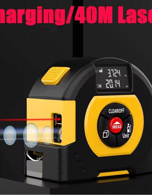 Load image into Gallery viewer, 3 in 1 Laser Tape Measure Laser Distance Measuring Rangefinder Infrared High-Precision Digital Electronic Ruler Measuring Level
