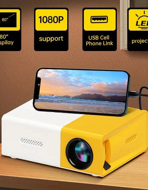 Load image into Gallery viewer, LED Mini Projector Portable 1080P Home Theater Cinema Projector HDMI USB TV
