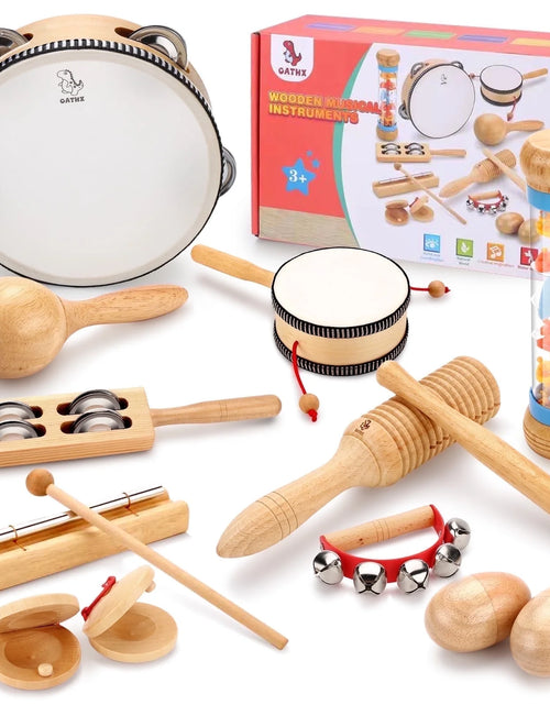 Load image into Gallery viewer, Kids Music Toys Wood Percussion Instruments Tambores Musical Education Birthday Gift for 1 Year Old
